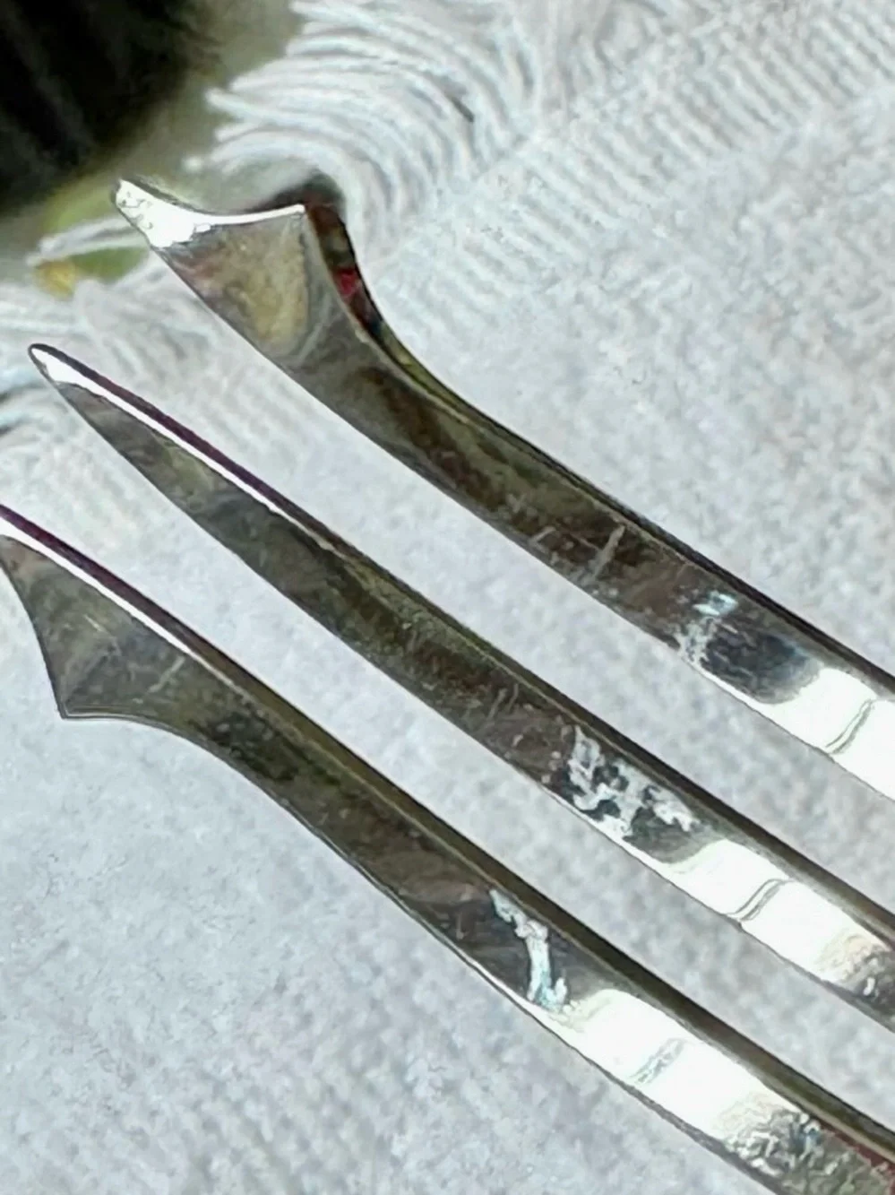 Wedgwood Cream on Lavender Blue Jasperware Cake Knife & Pickle Fork Set England